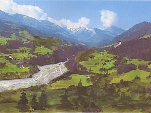 Oey um 1300 - ein Bild von Erich Liechti aus Wimmis